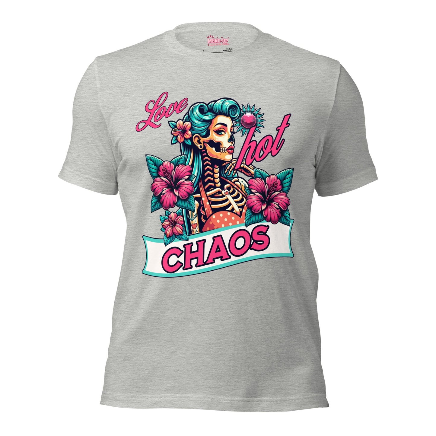 Meno-up Store T-SHIRT Athletic Heather / XS Love Hot chaos - T-shirt