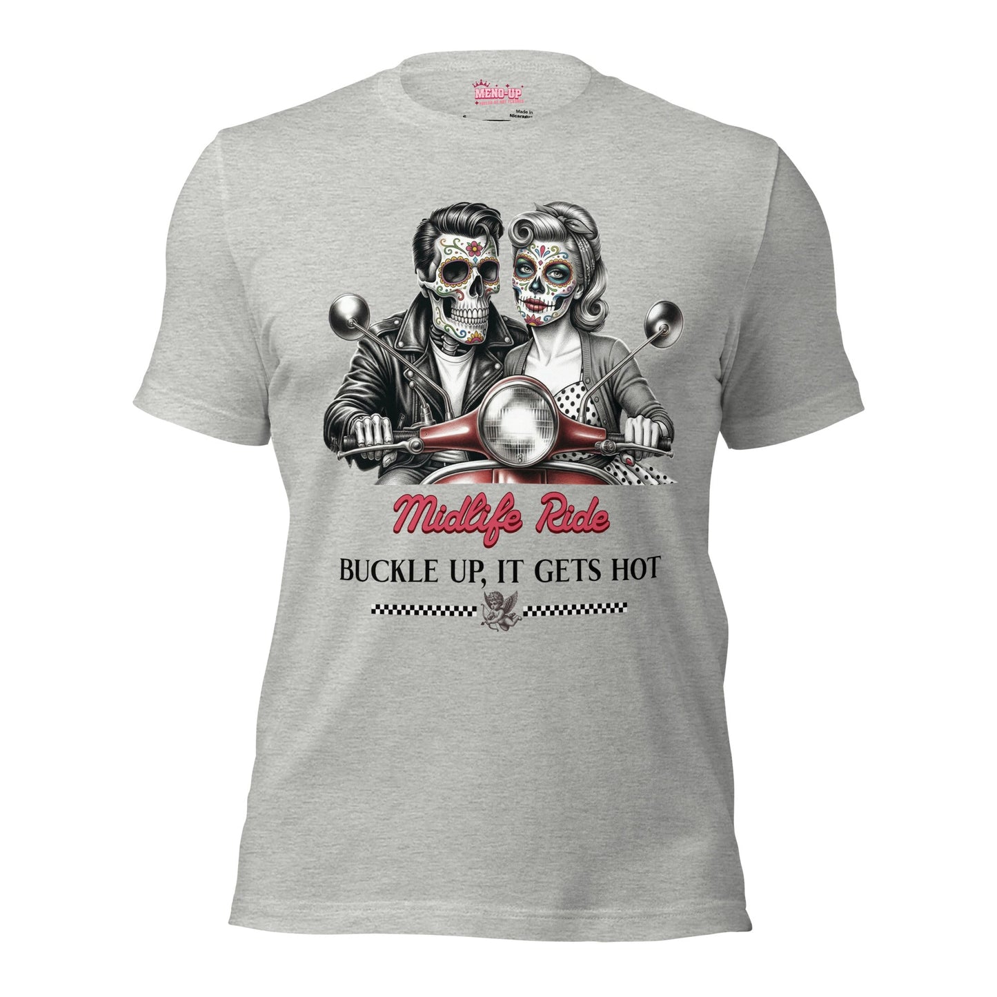 Meno-up Store T-SHIRT Athletic Heather / XS Valentine's Edition - Midlife ride - T-shirt