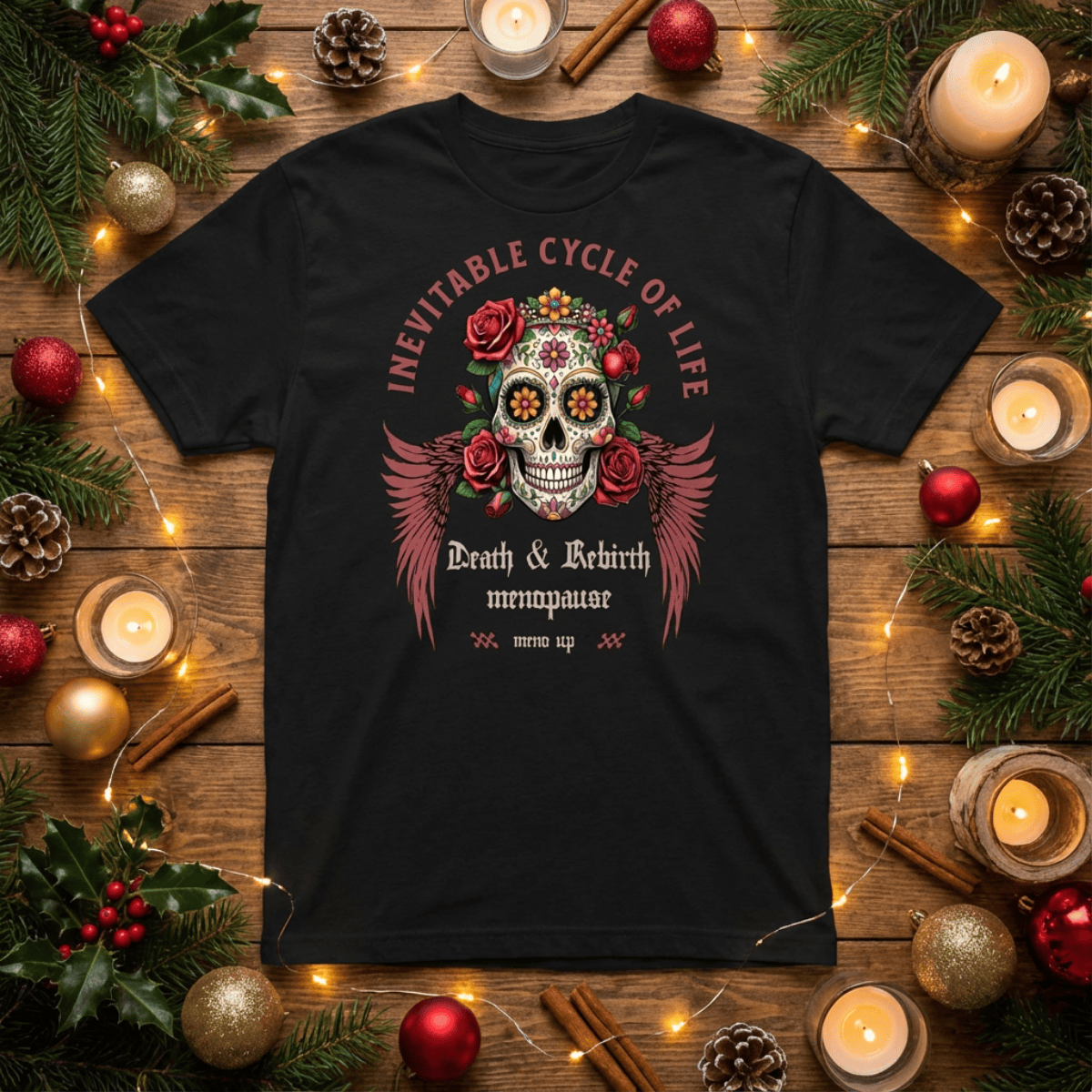 Meno-up Store T-SHIRT Black Heather / S Inevitable cycle of life T-shirt