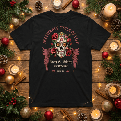 Meno-up Store T-SHIRT Black Heather / S Inevitable cycle of life T-shirt