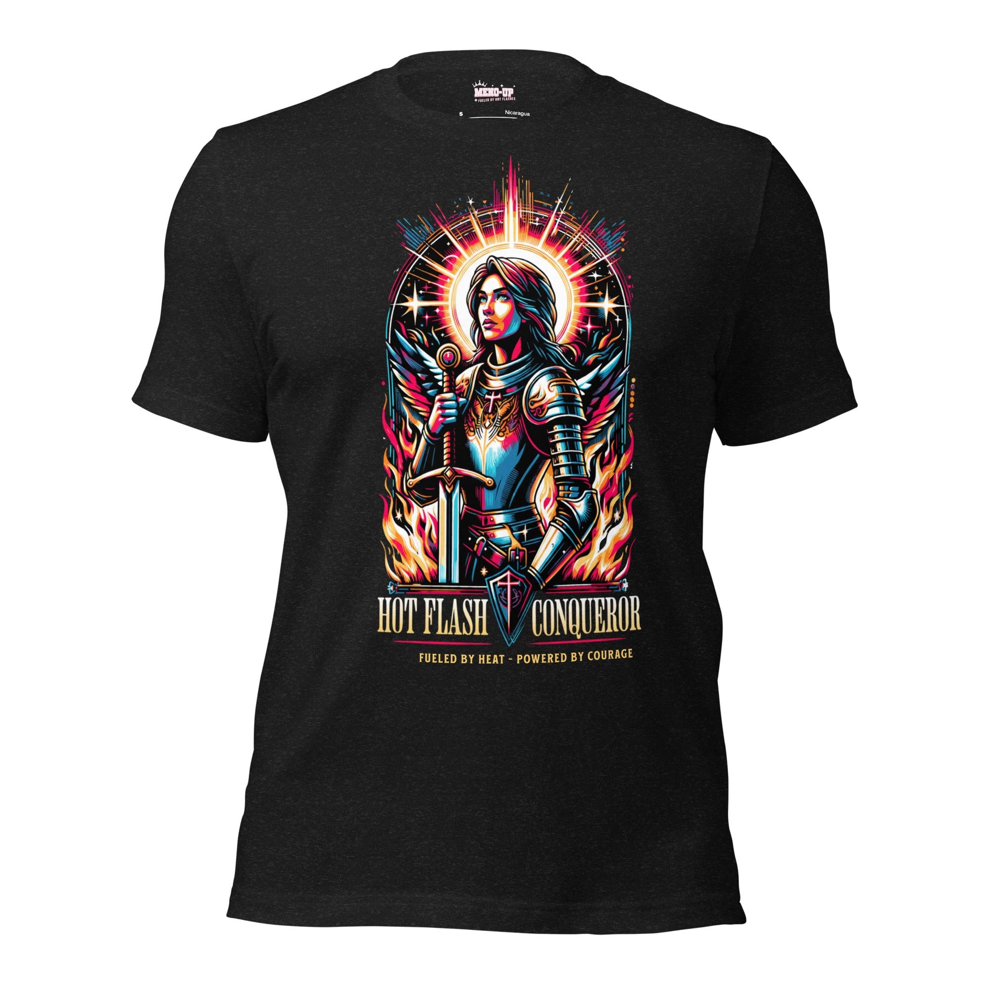 Meno-up Store T-SHIRT Black Heather / XS Hot Flash Conqueror T-shirt