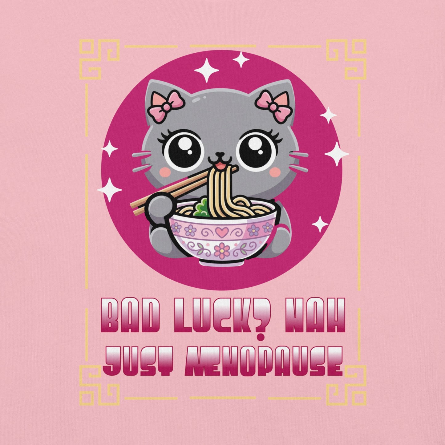 Meno-up Store T-SHIRT Cute kawai cat menopause - T-shirt