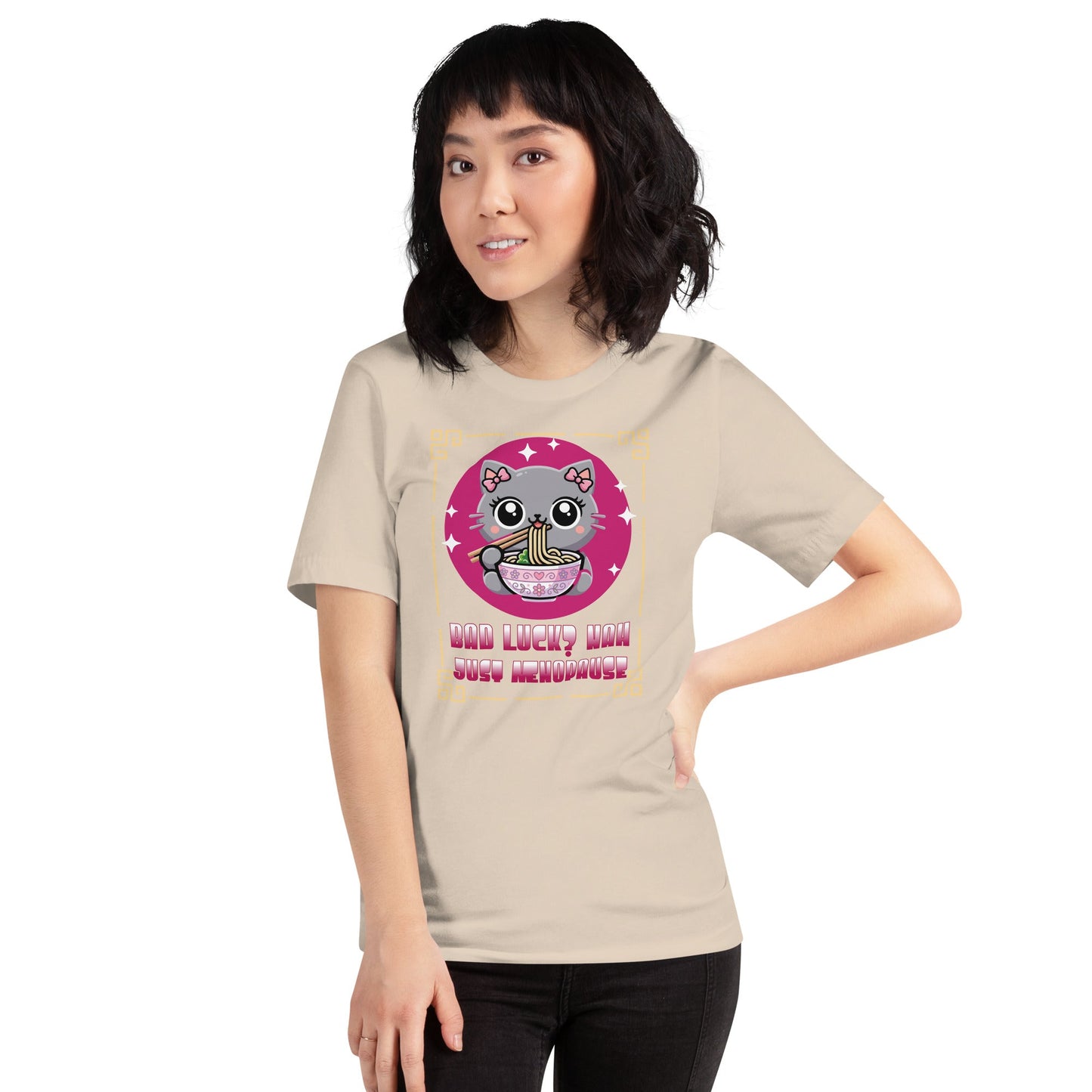Meno-up Store T-SHIRT Cute kawai cat menopause - T-shirt