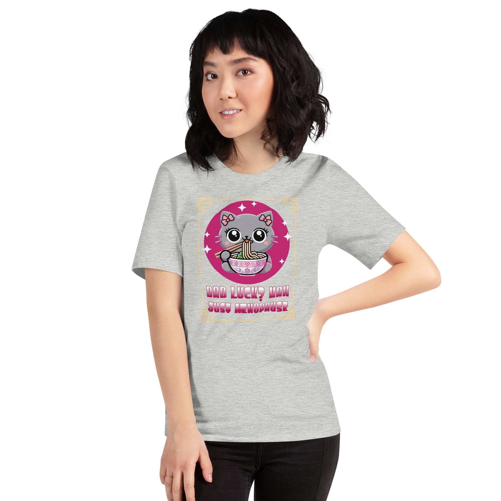 Meno-up Store T-SHIRT Cute kawai cat menopause - T-shirt