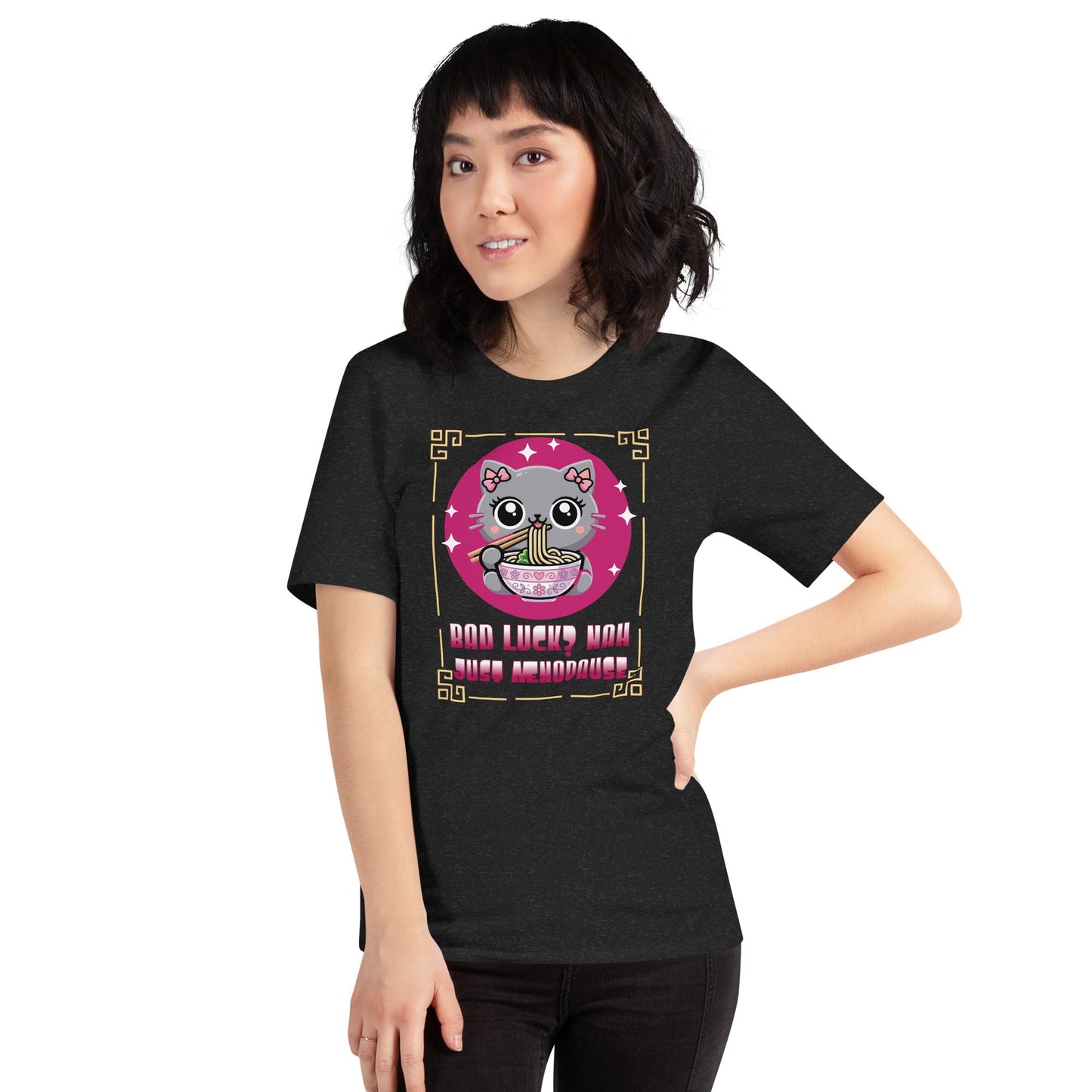 Meno-up Store T-SHIRT Cute kawai cat menopause - T-shirt