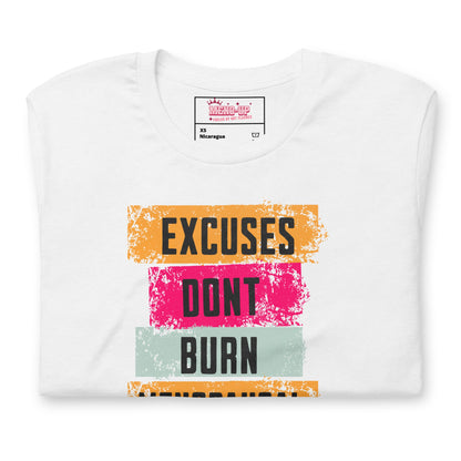 Meno-up Store T-SHIRT Excuses don't burn menopausal fat T-shirt