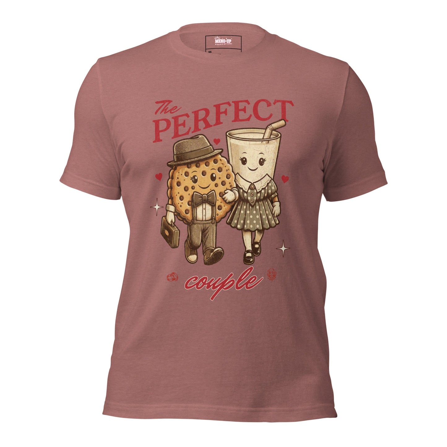 Meno-up Store T-SHIRT Heather mauve / S Valentine's Edition - the Perfect Couple