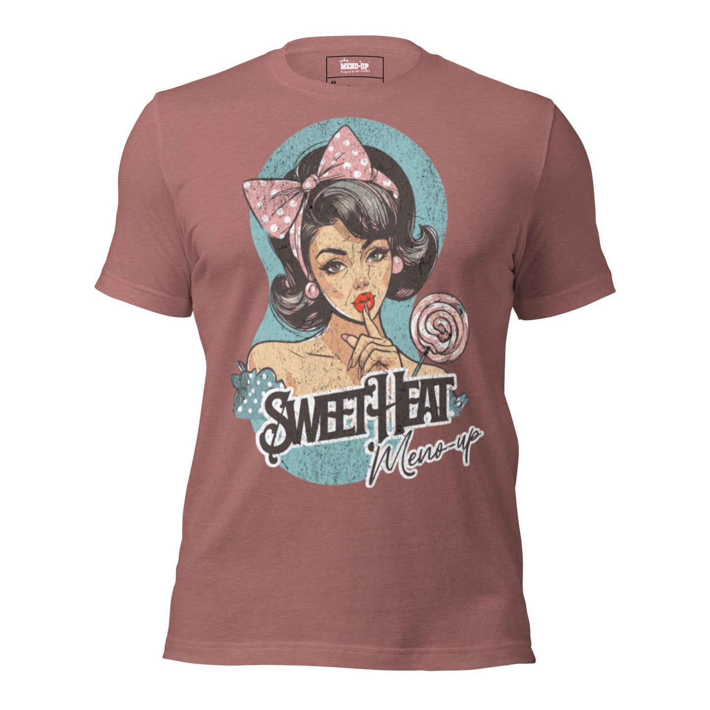 Meno-up Store T-SHIRT Heather Mauve / XS Sweet Heat T-shirt