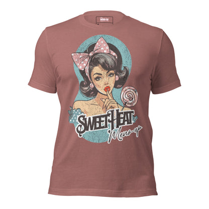 Meno-up Store T-SHIRT Heather Mauve / XS Sweet Heat T-shirt