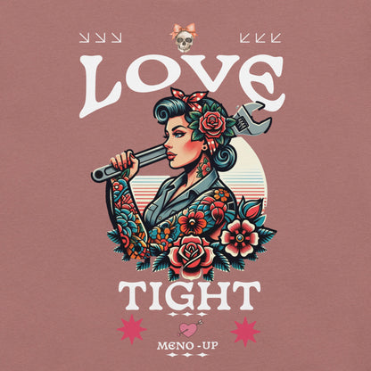 Meno-up Store T-SHIRT Heather Mauve / XS Valentine's Edition - Love tight - T-shirt