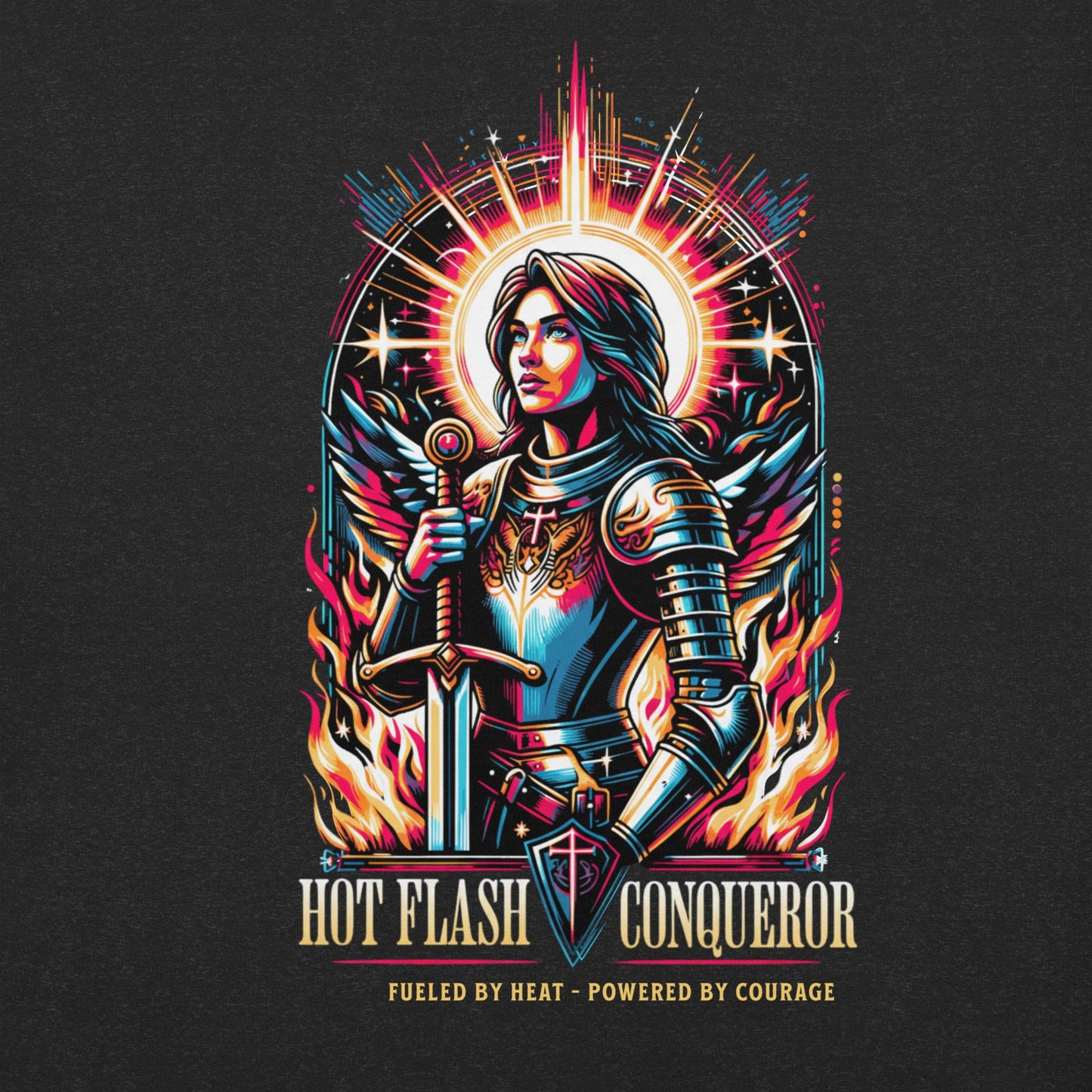 Meno-up Store T-SHIRT Hot Flash Conqueror T-shirt