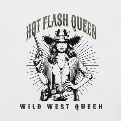 Meno-up Store T-SHIRT Hot flash queen Wild west - T-shirt