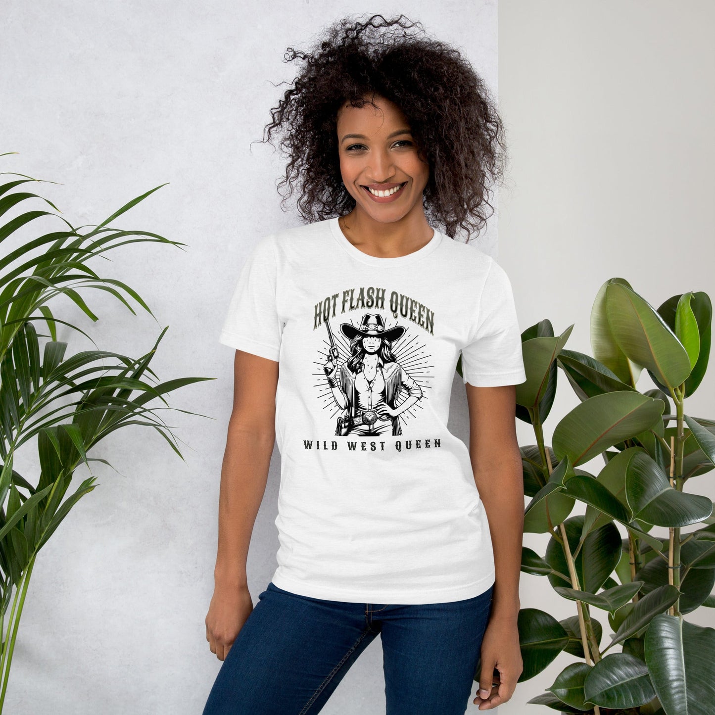 Meno-up Store T-SHIRT Hot flash queen Wild west - T-shirt