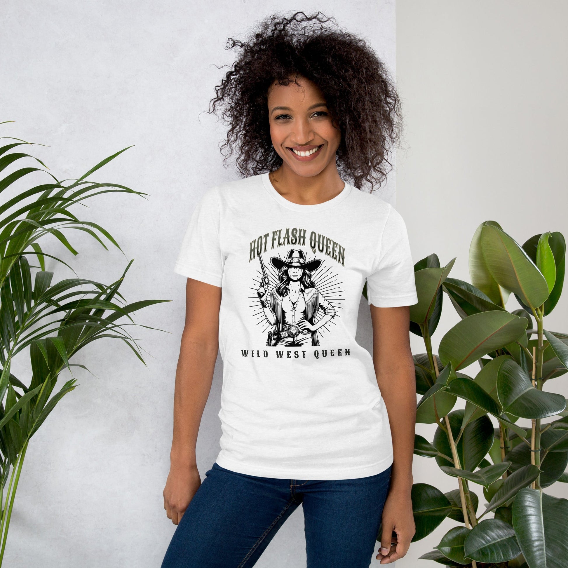 Meno-up Store T-SHIRT Hot flash queen Wild west - T-shirt