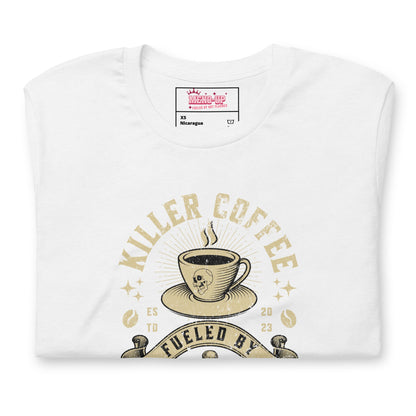 Meno-up Store T-SHIRT Killer coffe fueled by hot flashes - T-shirt