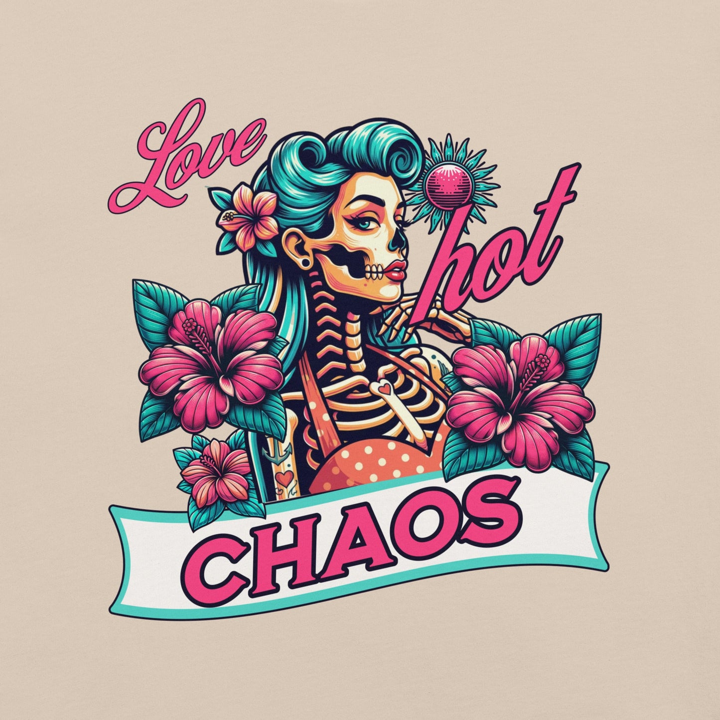 Meno-up Store T-SHIRT Love Hot chaos - T-shirt