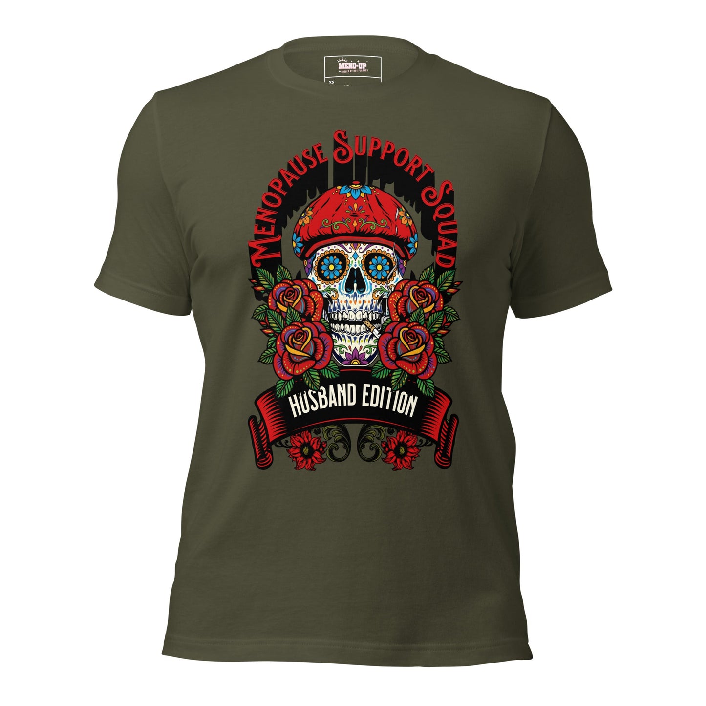 Meno-up Store T-SHIRT Military Green / XS Menopause Support Squad - T-shirt