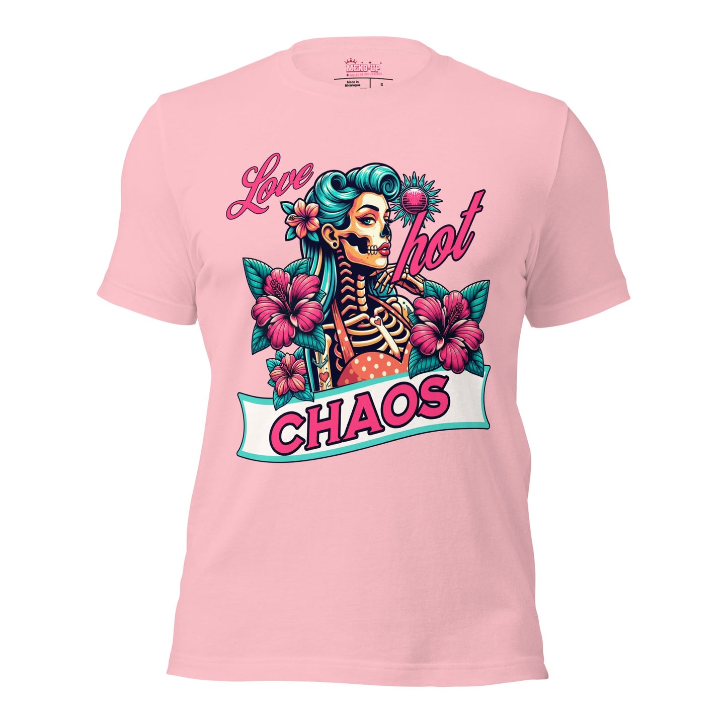 Meno-up Store T-SHIRT Pink / S Love Hot chaos - T-shirt