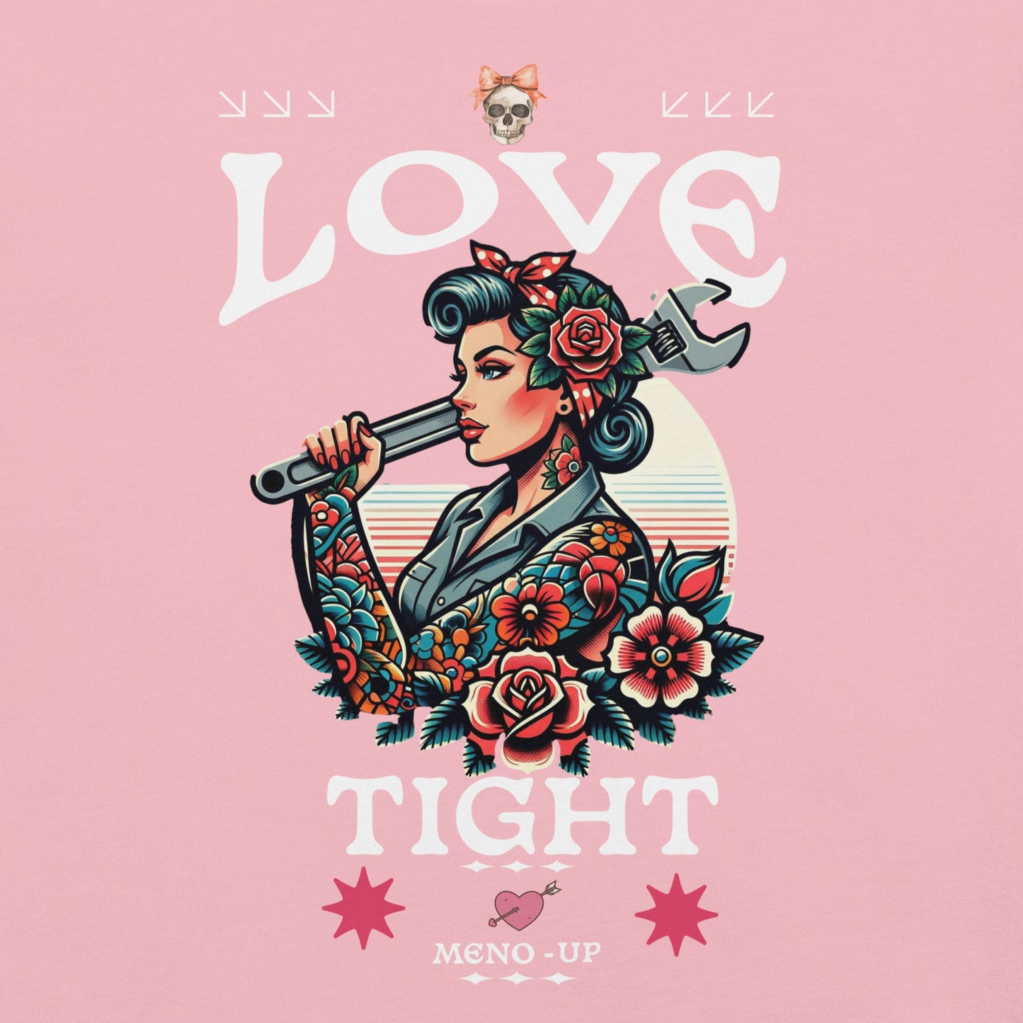 Meno-up Store T-SHIRT Pink / S Valentine's Edition - Love tight - T-shirt