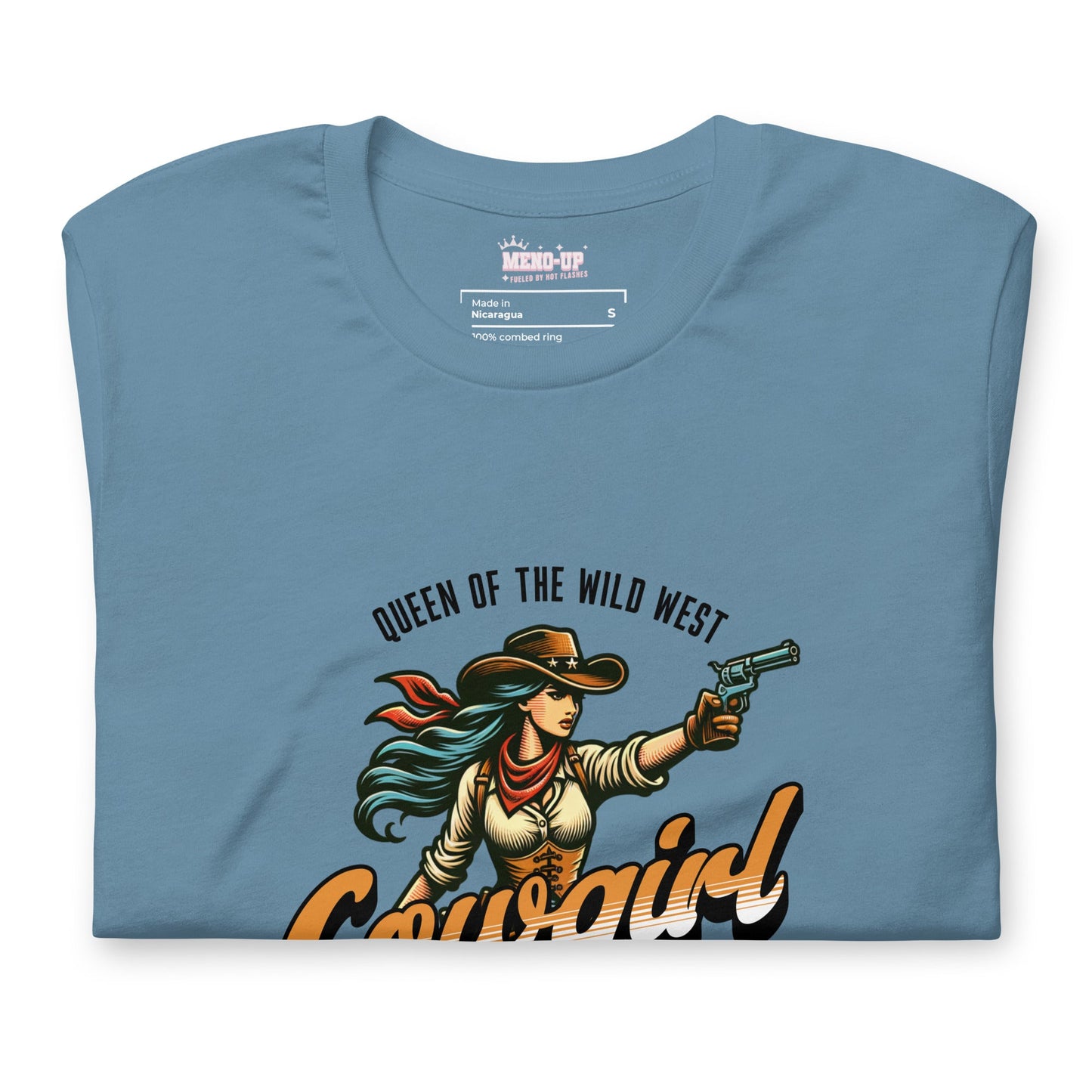 Meno-up Store T-SHIRT Roping menopause wid west - T-shirt