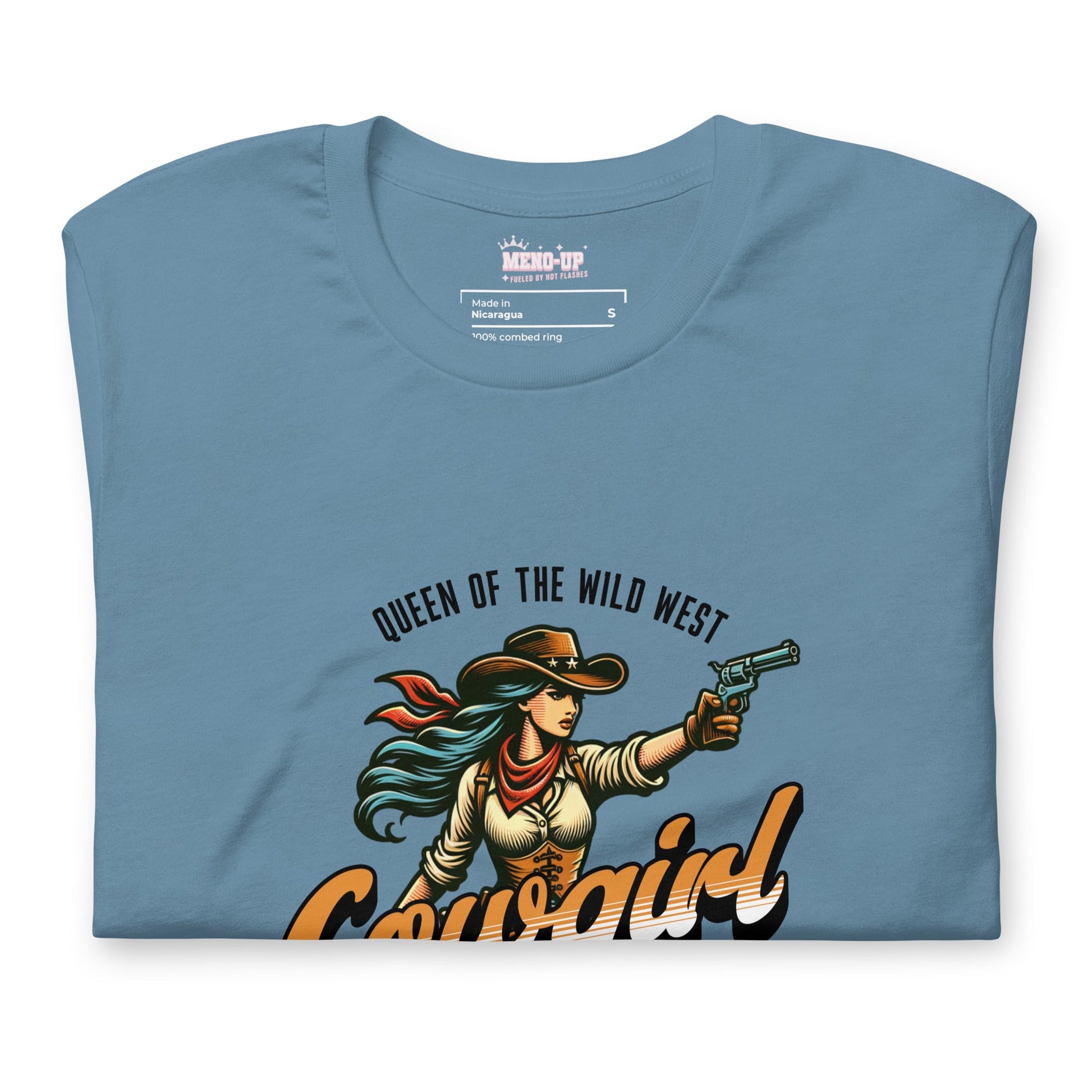 Meno-up Store T-SHIRT Roping menopause wid west - T-shirt