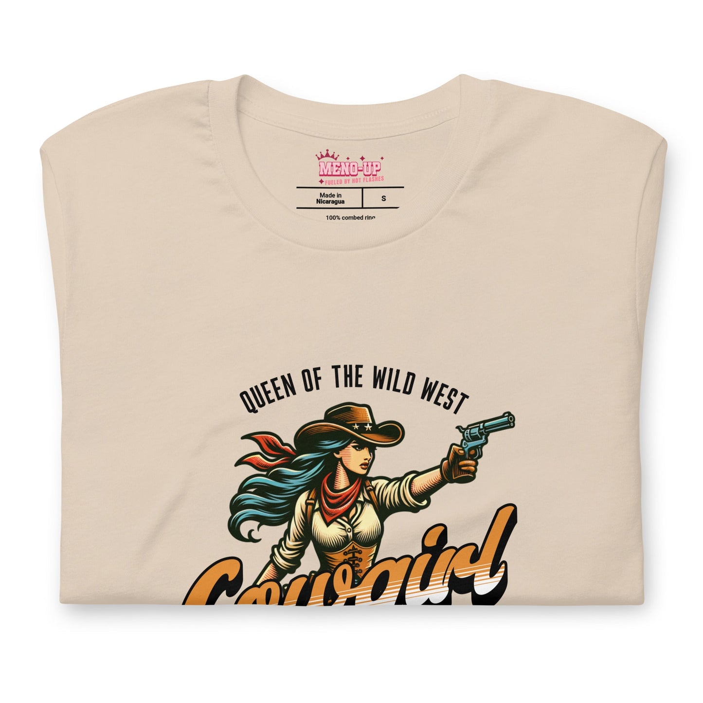 Meno-up Store T-SHIRT Roping menopause wid west - T-shirt