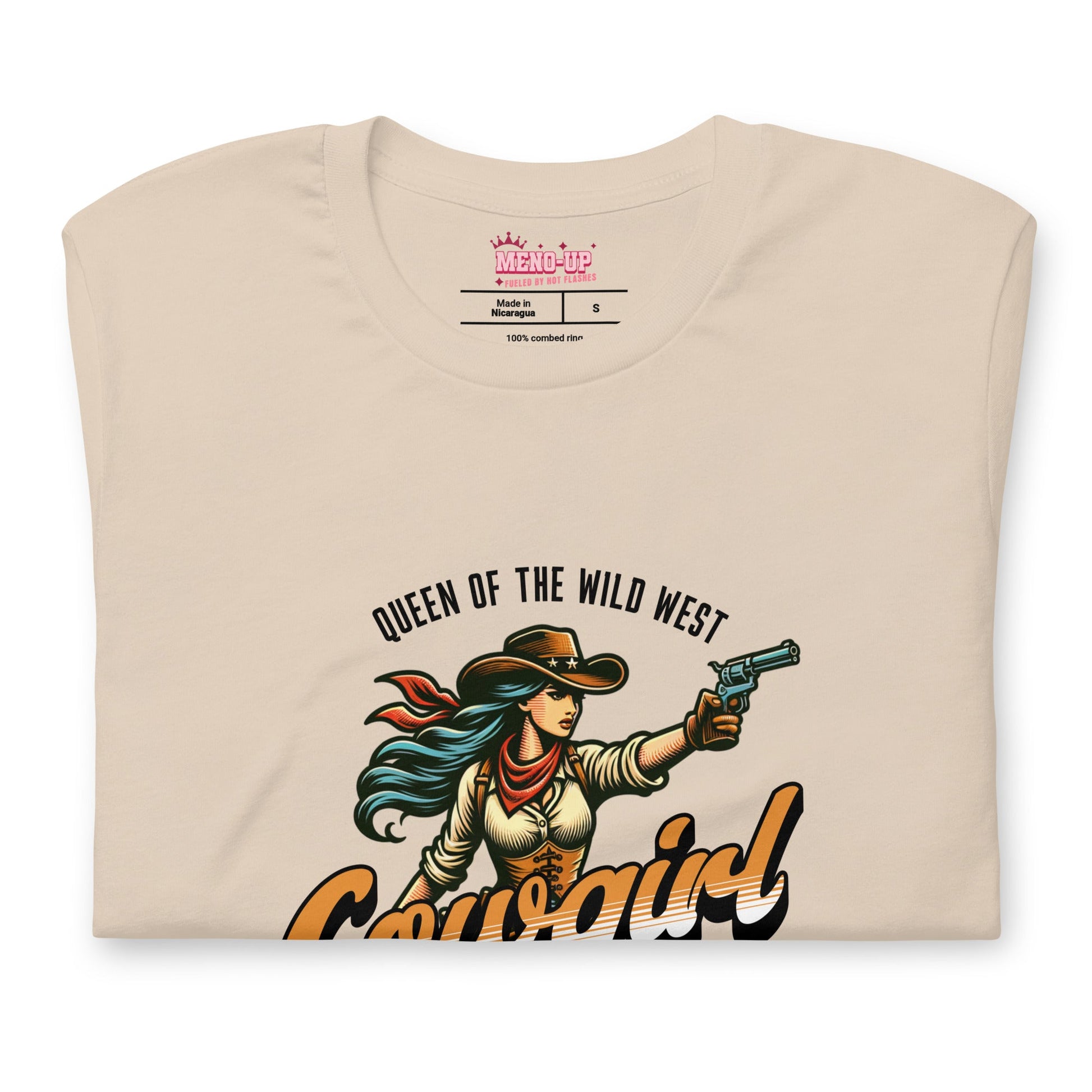 Meno-up Store T-SHIRT Roping menopause wid west - T-shirt