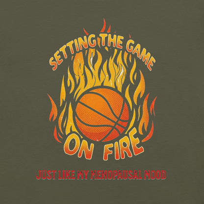 Meno-up Store T-SHIRT Setting the game on fire - T-shirt