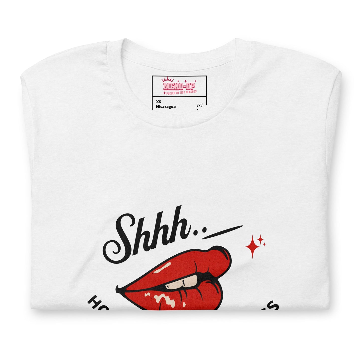 Meno-up Store T-SHIRT Shht - Hot Flash in progress T-shirt