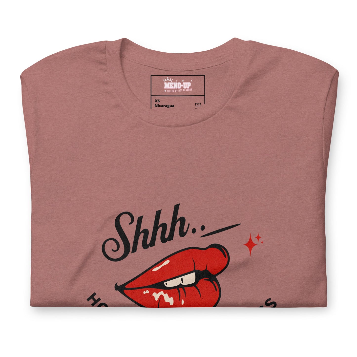 Meno-up Store T-SHIRT Shht - Hot Flash in progress T-shirt