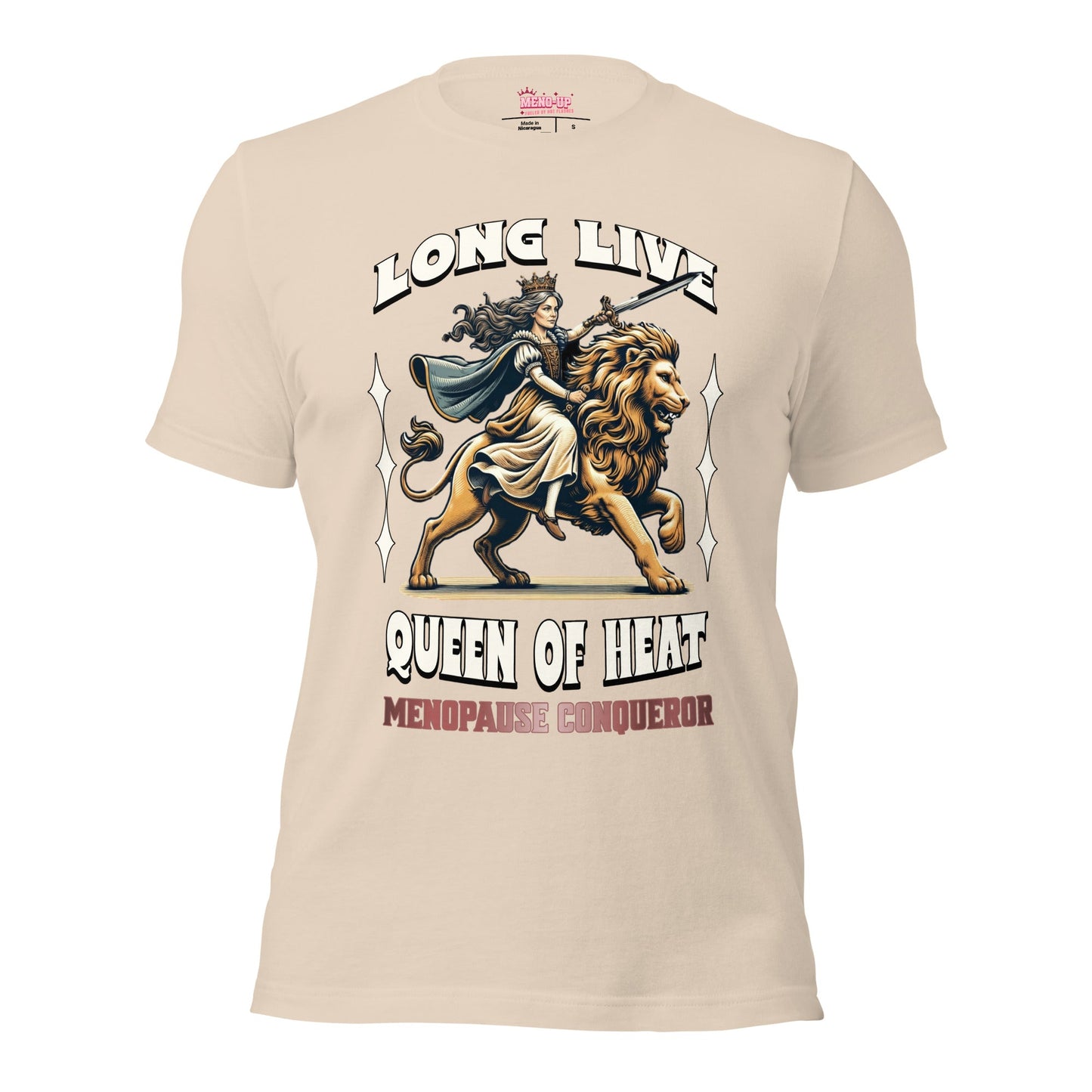 Meno-up Store T-SHIRT Soft Cream / XS Long Live Queen of Heat - T-shirt