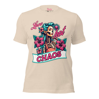 Meno-up Store T-SHIRT Soft Cream / XS Love Hot chaos - T-shirt