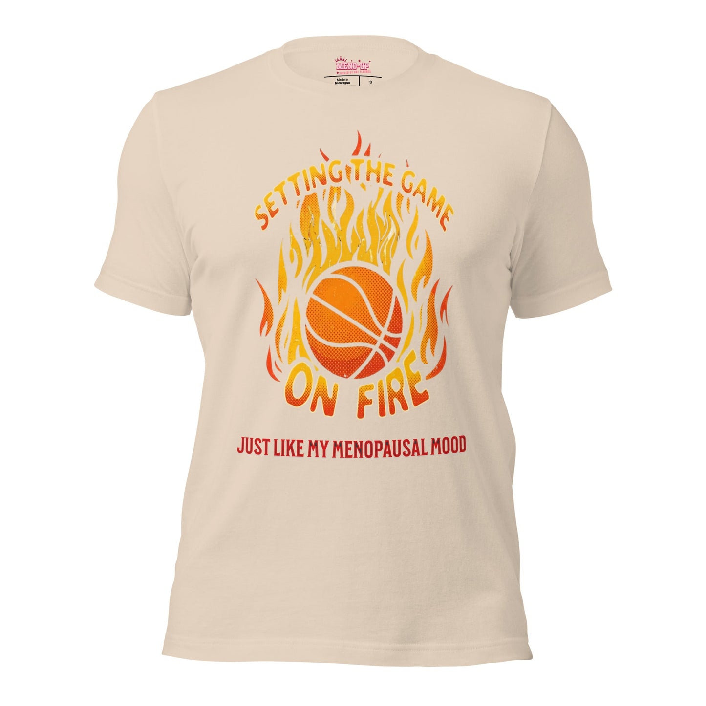 Meno-up Store T-SHIRT Soft Cream / XS Setting the game on fire - T-shirt