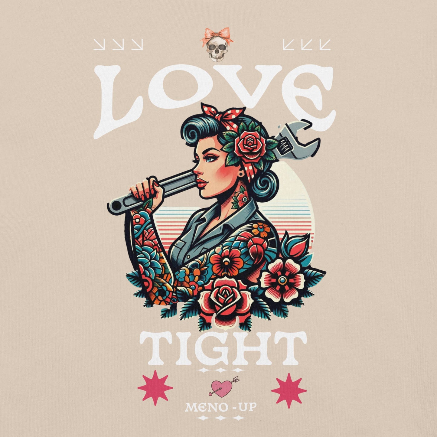 Meno-up Store T-SHIRT Soft Cream / XS Valentine's Edition - Love tight - T-shirt