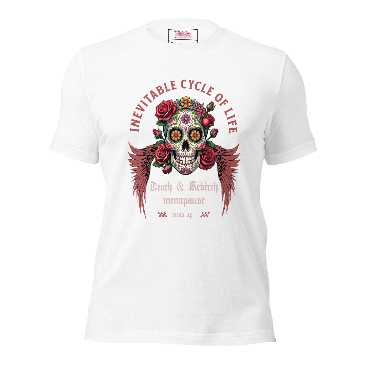 Meno-up Store T-SHIRT Solid White Blend / S Inevitable cycle of life T-shirt