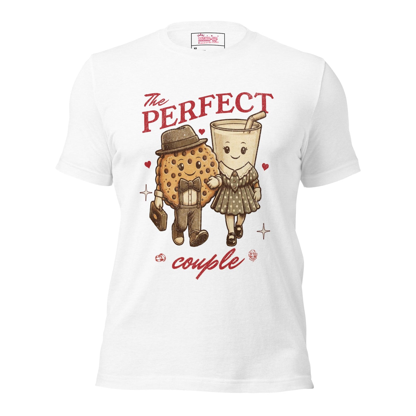 Meno-up Store T-SHIRT Solid White Blend / S Valentine's Edition - the Perfect Couple