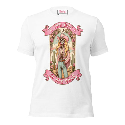 Meno-up Store T-SHIRT Solid White Blend / XS Too hot to die cold - T-shirt