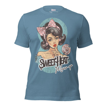 Meno-up Store T-SHIRT Steel Blue / XS Sweet Heat T-shirt