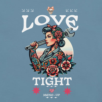 Meno-up Store T-SHIRT Steel Blue / XS Valentine's Edition - Love tight - T-shirt