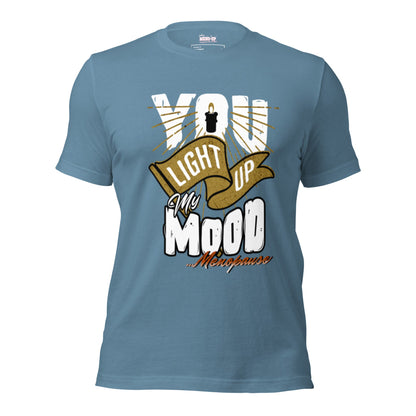 Meno-up Store T-SHIRT Steel Blue / XS You light up my mood - T-shirt