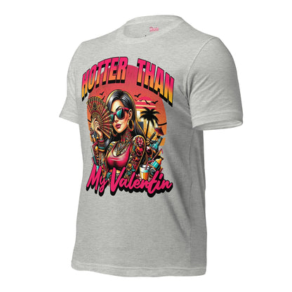 Meno-up Store T-SHIRT Valentin's Edition - Hotter than my valentin Tee