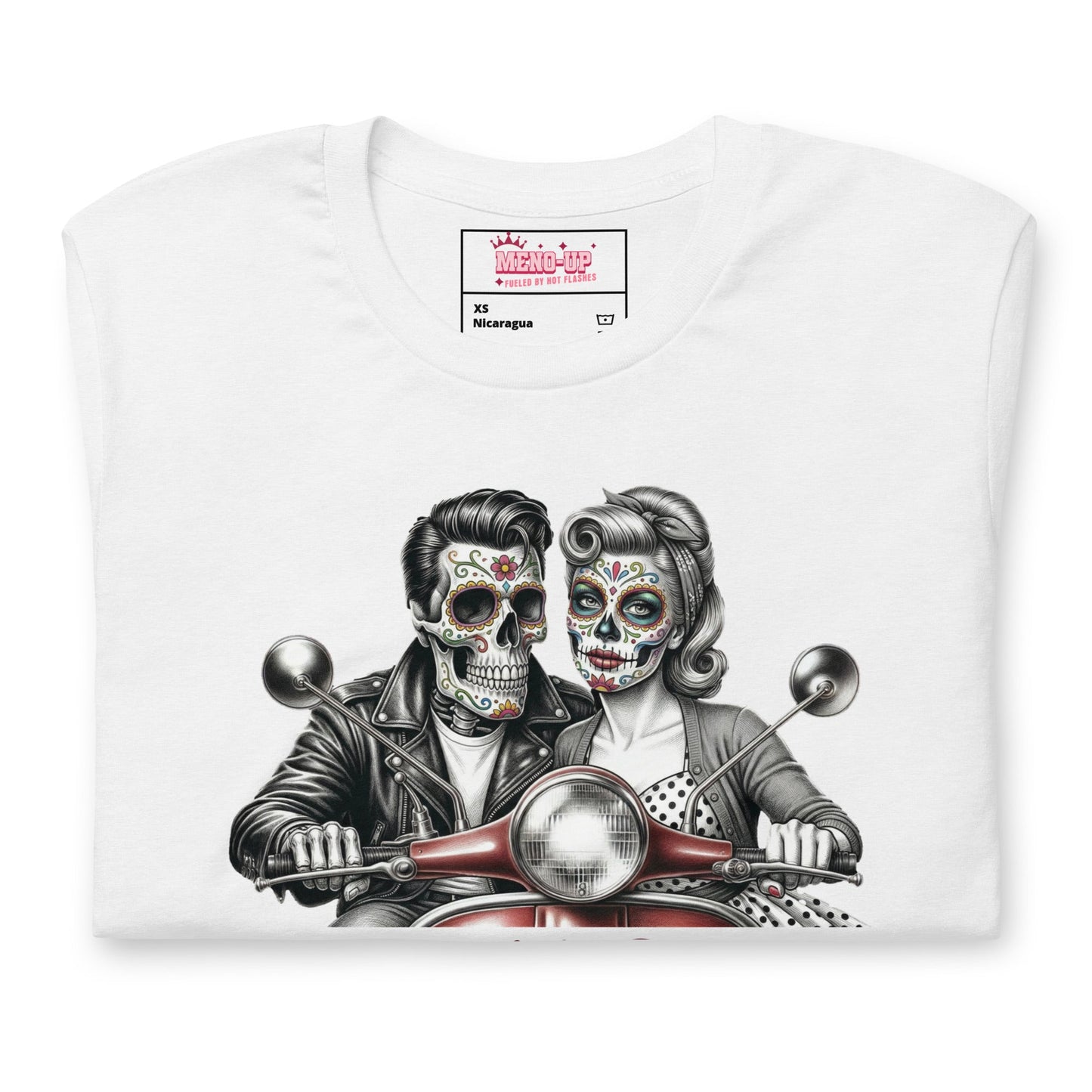 Meno-up Store T-SHIRT Valentine's Edition - Midlife ride - T-shirt
