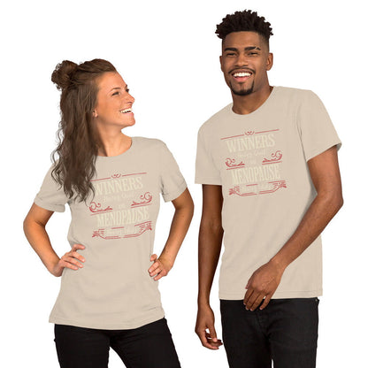 Meno-up Store T-SHIRT Winners never quit and menopause never wins - T-shirt